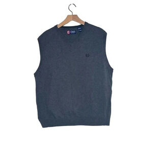 Chaps XL charcoal gray‎ cotton sweater vest